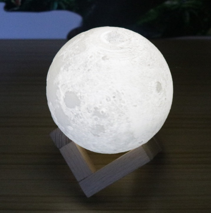 Moon Glow Bedside Lamp - 3D moon night light