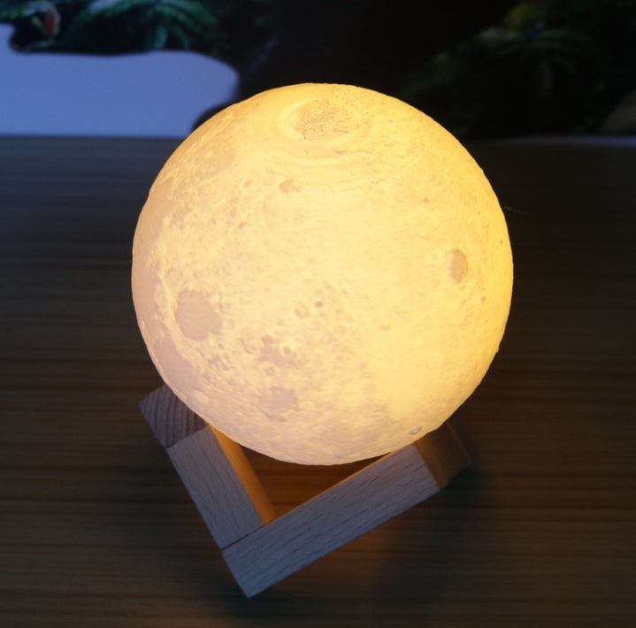 Moon Glow Bedside Lamp - 3D moon night light