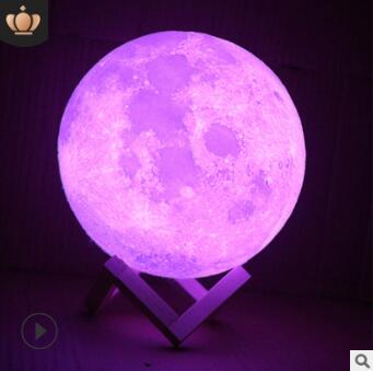 Moon Glow Bedside Lamp - 3D moon night light